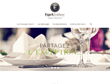 Tablet Screenshot of esprit-traiteur.com